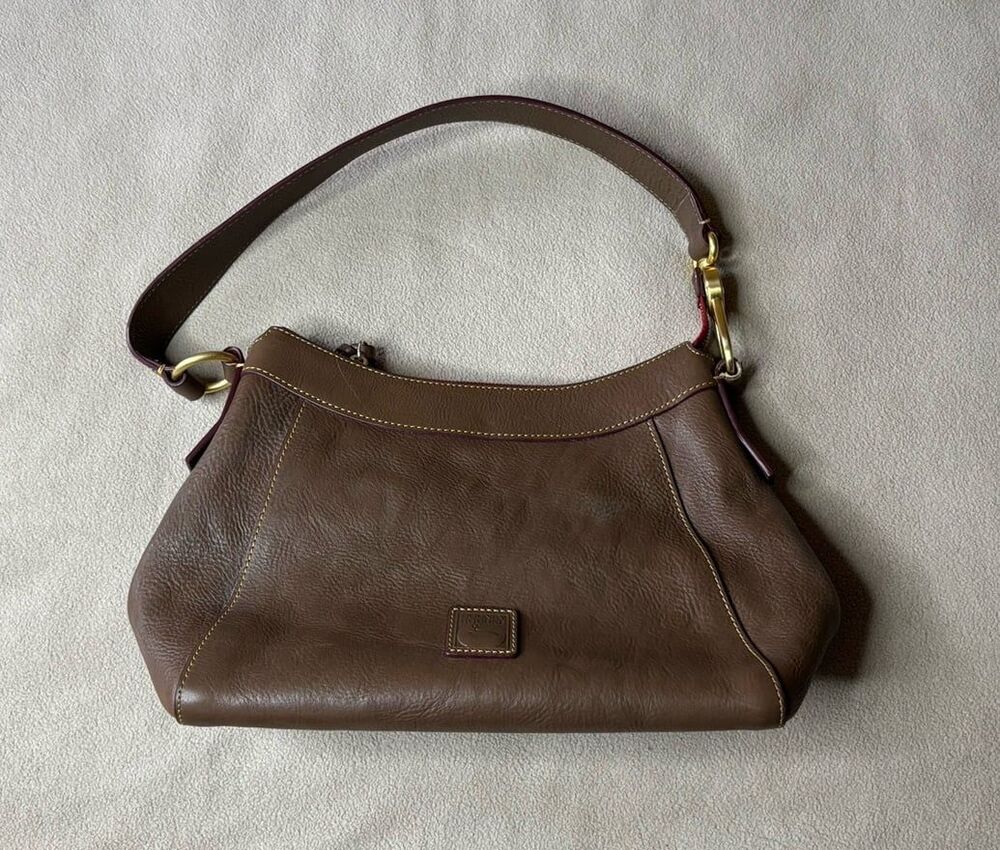 Dooney Bourke Florentine Large Cassidy Hobo Purse Brown Vachetta Leather